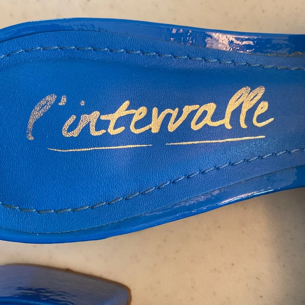 L'INTERVALLE Vibrant Blue Mules - Picture 2 of 6